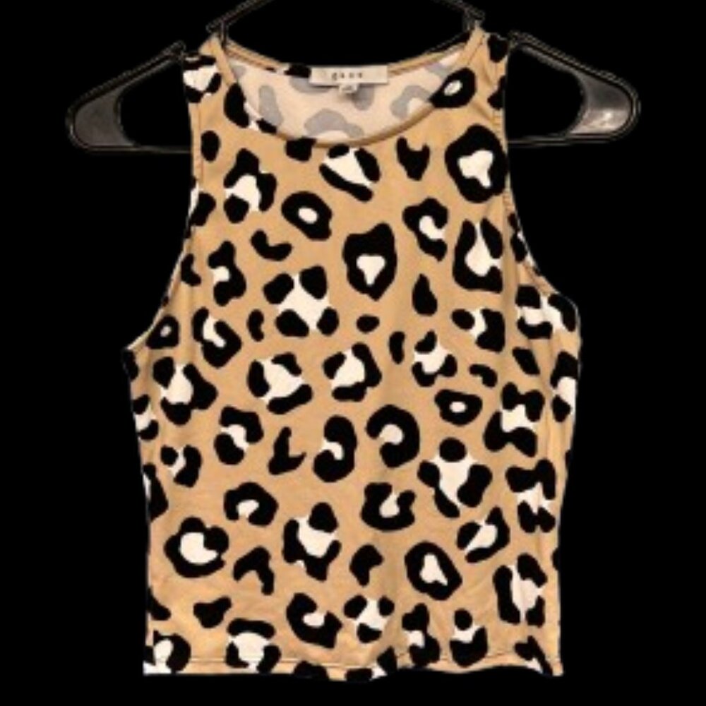 Gaze Leopard Print Women's Tank Top Size XS